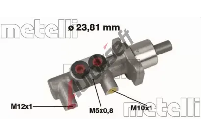 METELLI Hlavní brzdový válec MT 05-0382, 05-0382  METELLI Hlavní brzdový válec MT 05-0382, 05-0382