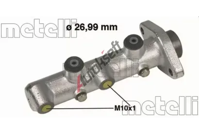 METELLI Hlavní brzdový válec MT 05-0431, 05-0431 METELLI Hlavní brzdový válec MT 05-0431, 05-0431