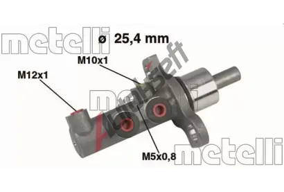 METELLI Hlavní brzdový válec MT 05-0438, 05-0438 METELLI Hlavní brzdový válec MT 05-0438, 05-0438