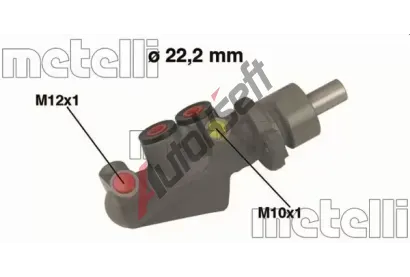 METELLI Hlavní brzdový válec MT 05-0478, 05-0478 METELLI Hlavní brzdový válec MT 05-0478, 05-0478