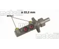 Hlavn� brzdov� v�lec&nbsp;METELLI&nbsp;&dash;&nbsp;MT 05-0482