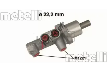 METELLI Hlavní brzdový válec MT 05-0484, 05-0484 METELLI Hlavní brzdový válec MT 05-0484, 05-0484