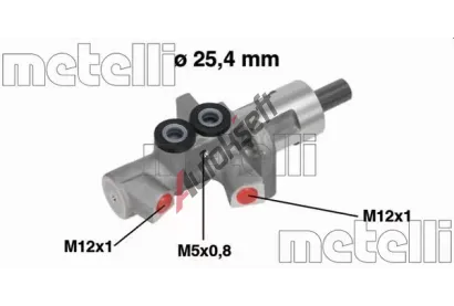 METELLI Hlavní brzdový válec MT 05-0613, 05-0613 METELLI Hlavní brzdový válec MT 05-0613, 05-0613