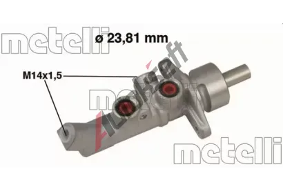 METELLI Hlavní brzdový válec MT 05-0648, 05-0648  METELLI Hlavní brzdový válec MT 05-0648, 05-0648