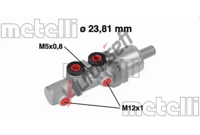 METELLI Hlavní brzdový válec MT 05-0668, 05-0668 METELLI Hlavní brzdový válec MT 05-0668, 05-0668