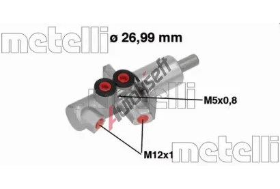 METELLI Hlavní brzdový válec MT 05-0733, 05-0733 METELLI Hlavní brzdový válec MT 05-0733, 05-0733