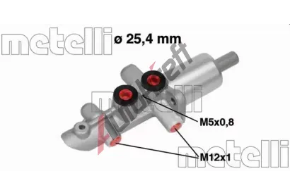 METELLI Hlavní brzdový válec MT 05-0735, 05-0735 METELLI Hlavní brzdový válec MT 05-0735, 05-0735