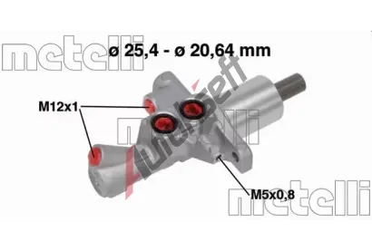 METELLI Hlavní brzdový válec MT 05-0748, 05-0748 METELLI Hlavní brzdový válec MT 05-0748, 05-0748