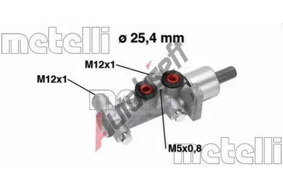 METELLI Hlavní brzdový válec MT 05-0767, 05-0767 METELLI Hlavní brzdový válec MT 05-0767, 05-0767