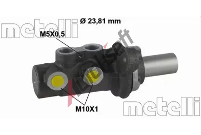 METELLI Hlavní brzdový válec MT 05-0784, 05-0784  METELLI Hlavní brzdový válec MT 05-0784, 05-0784