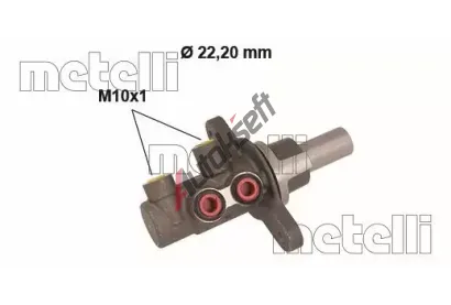 METELLI Hlavní brzdový válec MT 05-0838, 05-0838 METELLI Hlavní brzdový válec MT 05-0838, 05-0838