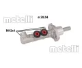 Hlavn� brzdov� v�lec&nbsp;METELLI&nbsp;&dash;&nbsp;MT 05-1118