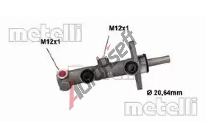 METELLI Hlavní brzdový válec MT 05-1123, 05-1123 METELLI Hlavní brzdový válec MT 05-1123, 05-1123