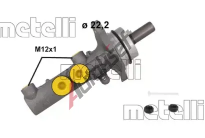METELLI Hlavní brzdový válec MT 05-1253, 05-1253  METELLI Hlavní brzdový válec MT 05-1253, 05-1253
