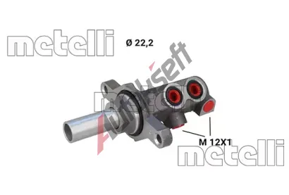 METELLI Hlavní brzdový válec MT 05-1296, 05-1296 METELLI Hlavní brzdový válec MT 05-1296, 05-1296