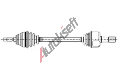 METELLI Hnací hřídel MT 17-0543, 17-0543 METELLI Hnací hřídel MT 17-0543, 17-0543