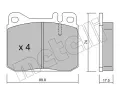 METELLI Sada brzdovch destiek ‐ MT 22-0011-1