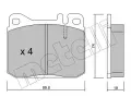 METELLI Sada brzdovch destiek ‐ MT 22-0011-2