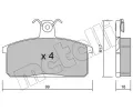 METELLI Sada brzdovch destiek ‐ MT 22-0026-0