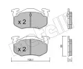 METELLI Sada brzdovch destiek ‐ MT 22-0038-0