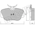 Sada brzdovch destiek METELLI ‐ MT 22-0041-0