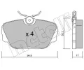 Sada brzdovch destiek METELLI ‐ MT 22-0042-0