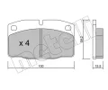 METELLI Sada brzdovch destiek ‐ MT 22-0044-0