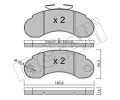 METELLI Sada brzdovch destiek ‐ MT 22-0055-0