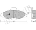 METELLI Sada brzdovch destiek ‐ MT 22-0071-0