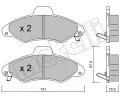 METELLI Sada brzdovch destiek ‐ MT 22-0071-1