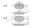 METELLI Sada brzdovch destiek ‐ MT 22-0079-2
