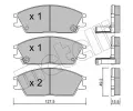 METELLI Sada brzdovch destiek ‐ MT 22-0081-1