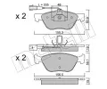 Sada brzdovch destiek METELLI ‐ MT 22-0083-0