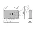 METELLI Sada brzdovch destiek ‐ MT 22-0092-1
