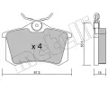 METELLI Sada brzdovch destiek ‐ MT 22-0100-0