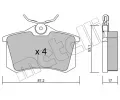 METELLI Sada brzdovch destiek ‐ MT 22-0100-1