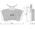 METELLI Sada brzdovch destiek ‐ MT 22-0100-2