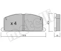 METELLI Sada brzdovch destiek ‐ MT 22-0108-0