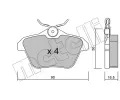 METELLI Sada brzdovch destiek ‐ MT 22-0113-0