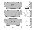 METELLI Sada brzdovch destiek ‐ MT 22-0116-0