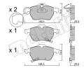 METELLI Sada brzdovch destiek ‐ MT 22-0118-2