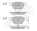 METELLI Sada brzdovch destiek ‐ MT 22-0122-0