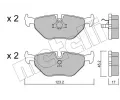 METELLI Sada brzdovch destiek ‐ MT 22-0125-0