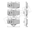 METELLI Sada brzdovch destiek ‐ MT 22-0129-0