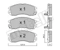METELLI Sada brzdovch destiek ‐ MT 22-0135-0