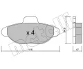 METELLI Sada brzdovch destiek ‐ MT 22-0137-0