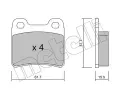 METELLI Sada brzdovch destiek ‐ MT 22-0141-0