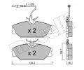 METELLI Sada brzdovch destiek ‐ MT 22-0142-0