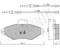 Sada brzdovch destiek METELLI ‐ MT 22-0144-0