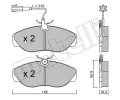 METELLI Sada brzdovch destiek ‐ MT 22-0154-1